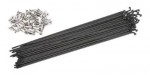 SET DE 36 RAYOS BICICLETA NEGRO ESMALTADO 2 MM ESPESOR ARGENTINO MARCA 33